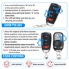 Pack of 4 Universal Garage Door Remote Controls 433 MHz