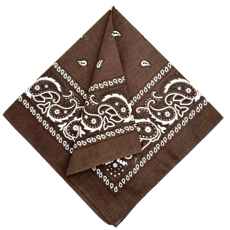 MDSTYLE 100% Cotton Bandana for Men & Women 22" x