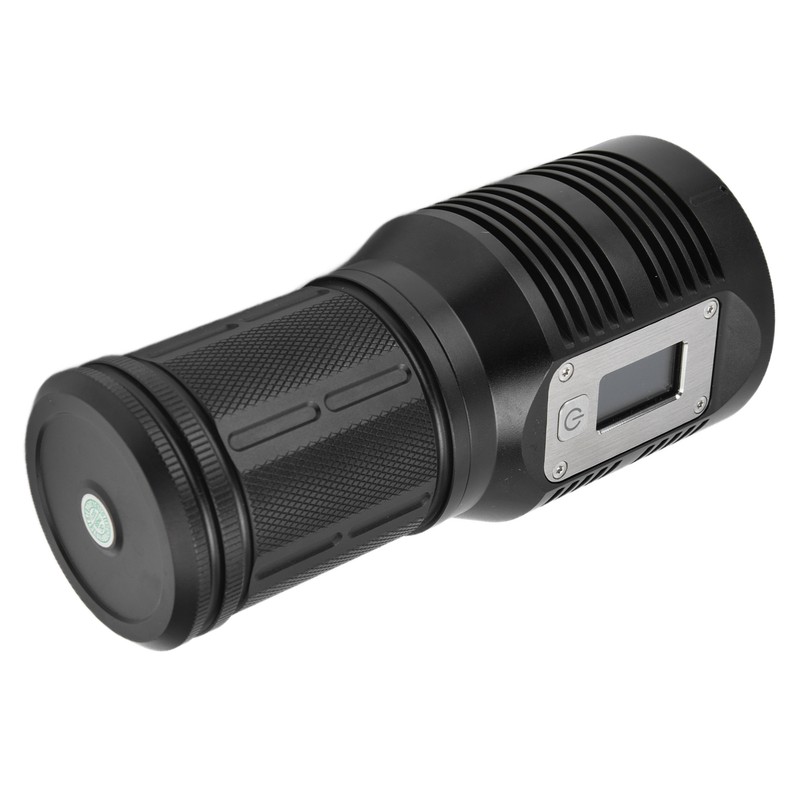 Strong Light Flashlight Digital Display Rainproof Rechargeable Flashlight for Camping