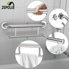 Brushed Nickel Towel Rack Grab Bar Combo, Zepolu Stainless Steel