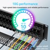 Sokqovt Patch Panel 48 Port Cat6 with Coupler Keystone, Cat6
