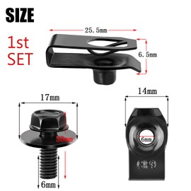 35PCS Engine Under Cover Splash Shield Guard Body Bolts,Bumper Fender Liner Push Retainer Fastener Rivet Clips,Compatible with Infiniti G35 G37 EX35 FX35 FX45 Nissan 370Z 350Z(Black)