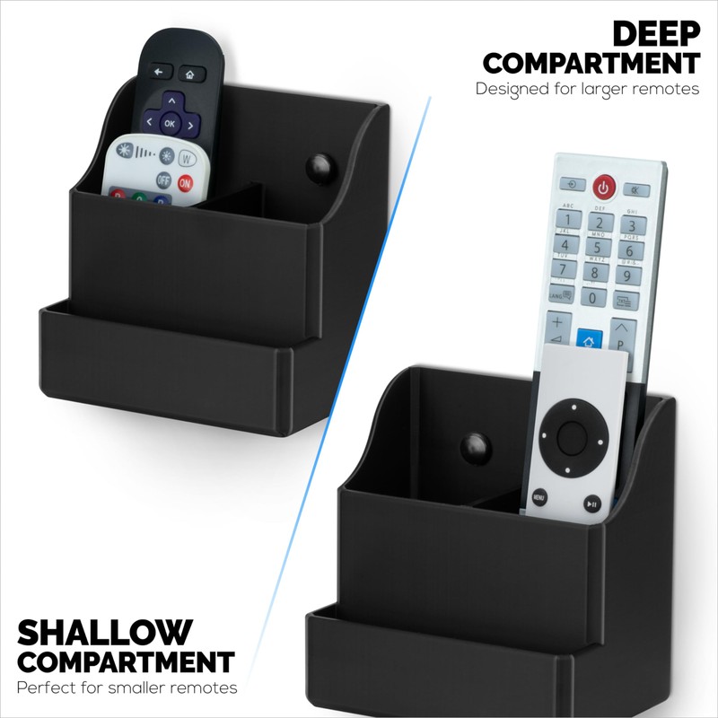 BRAINWAVZ Adhesive Remote Control Wall Mount Holder, Easy To Install,