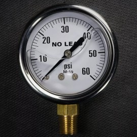 Merrill NEW Stainless Steel Liquid Filled Pressure Gauge 0-60 PSI 2.5" Face 1/4" NPT