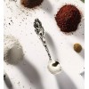 SILVERLIZA SOLID 925 Sterling silver Love Disarmed Mini salt Spoon/
