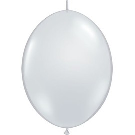 Qualatex 12" Diamond Clear Quicklinks Latex Balloons (50ct)