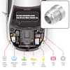X AUTOHAUX 4pcs Car 12AN Male Weld on Fitting Bung