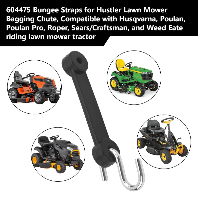 604475 Lawn Mower Bungee Straps for Hustler Mower Grass Catcher