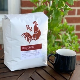 Red Rooster Coffee Roaster, Organic Old Crow Cuppa Joe, Whole Bean Coffee - 5 Pound Bag