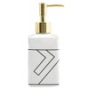 MSV Monolithic Soap Dispenser Liquid Soap Ceramic 300 ml White