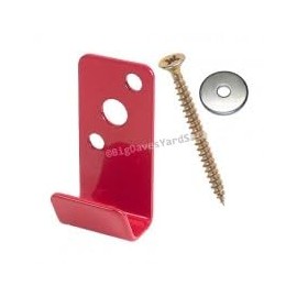 (Lot of 4) Fire Extinguisher Bracket, Wall Hook, Mount, Hanger, for 2 1/2 gal. Stainless Steel Water Pressure, Old Brass Extg. etc., with Screws and WASHERS