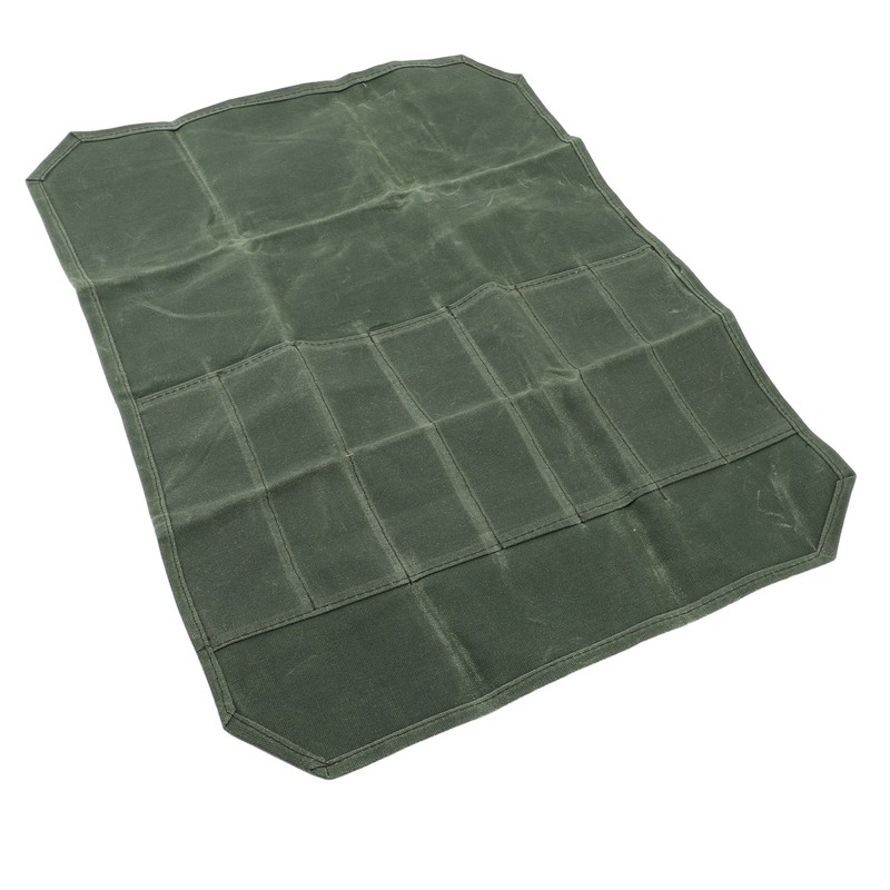 Chef Knife Roll Bag Portable Waterproof Waxed Canvas Knife Carrier