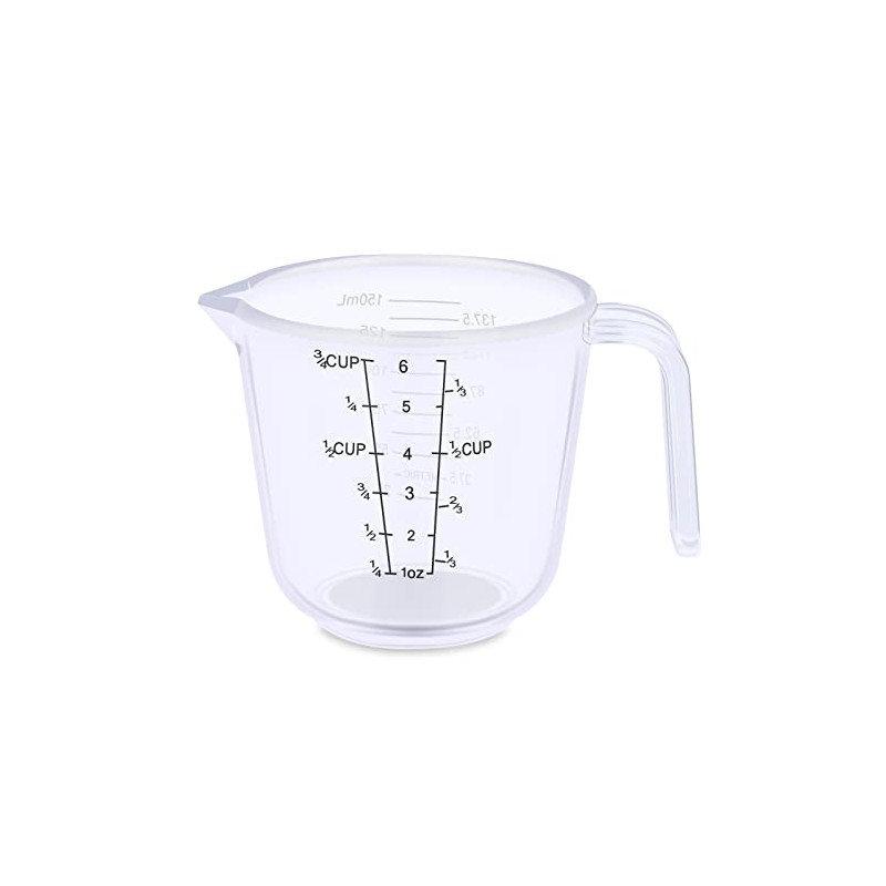 DOTINGHUX Measuring Cup, 3/4 Cup, Clear