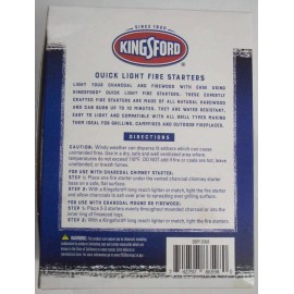 Kingsford 32 Pieces Quick Light Fire Starters for Charcoal & Firewood-Combo Ship