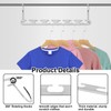 ICEBLUEOR 6 Pack Space Saving Hangers, Stainless Steel Hangers for
