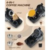 PURHUGO CHEF Multi-Capsule Espresso Machine, Brews Coffee or Hot Water,