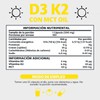 Vitamina D3 + Vitamina K2 + Mct Oil | Sin