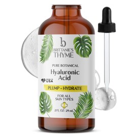 Brittanie’s Beauty Pure 100% Hyaluronic Acid Serum – Intense Hydration & Plumping Formula | Anti-Aging Serum for Fine Lines & Wrinkles | Deep Moisture for Dry, Sensitive & Mature Skin | Made in USA