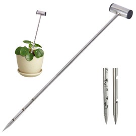 Soil Probe 14 Inches Moisture Meter for Plants, T-Handle Soil Moisture Sampler with Dual Scale Markings, House Plant Water Monitor No Batteries Required