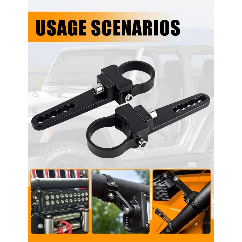 Tube Clamps Mounting Brackets ADTOPI 2’’ Bull Bar Roll Cage
