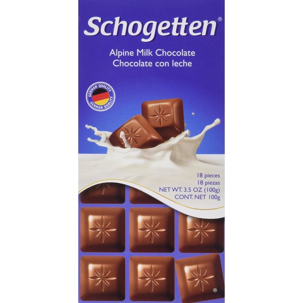 Schogetten Alpine Milk Chocolate German Chocolate Bars (Pack of 3)