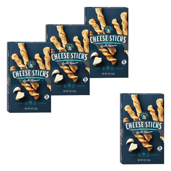 John Wm Macy's Garlic Romano Cheese Sticks, 4 oz, 4
