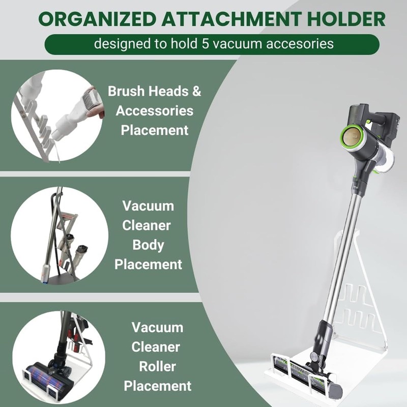 EZ SPARES Installation-free Vacuum Stand Frame,Storage Docking Station Holder,Metal Bracket,bigger