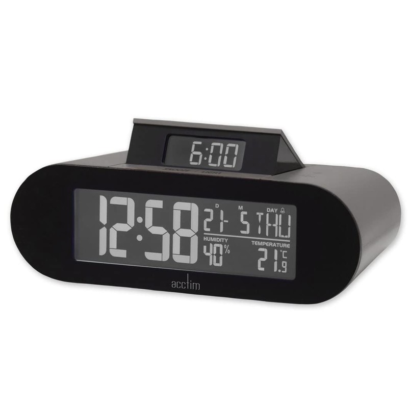 Acctim Kian Digital Alarm Clock Crescendo Alarm Date, Temperature &
