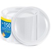 WELLIFE Clear Party Plates 10 Inch -150 Count for Party,