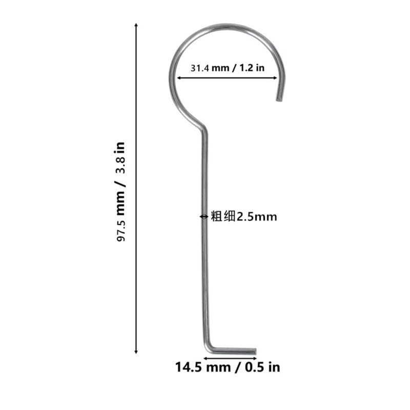 2 Packs Stainless Steel Drain Key Lifting Hook Drain Grid