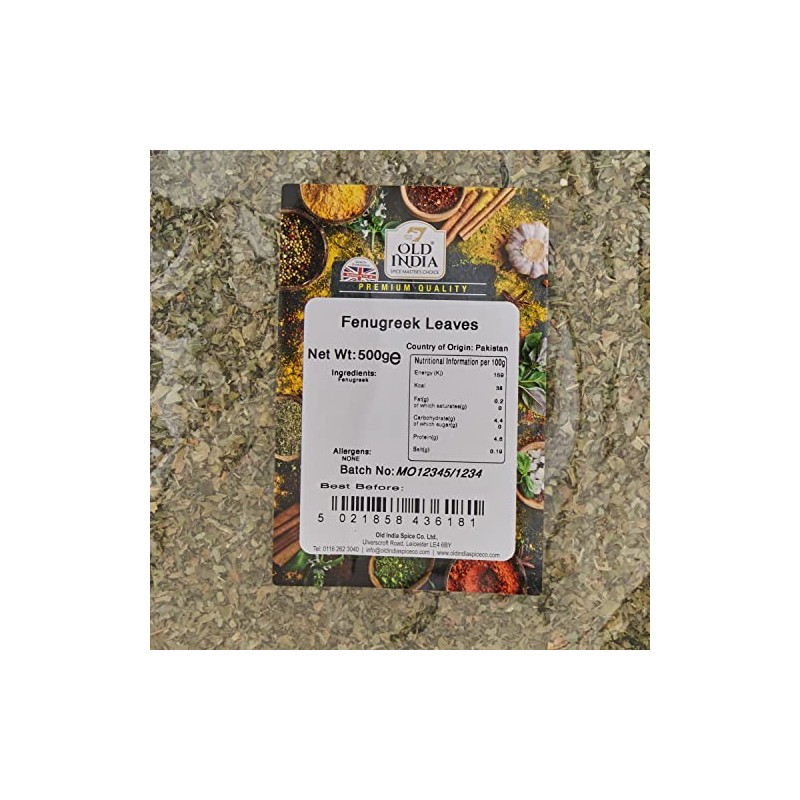Old India Fenugreek Leaves 500g