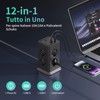 2 M Ciabatta Elettrica Multipresa con 8 Prese Universali ITA
