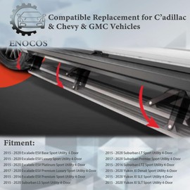 Enocos 84452642 Power Running Board Motor & Bracket Assembly - Front Left Driver Side - Compatible with 2015-2020 Chevy Suburban C'adillac Escalade ESV GMC Yukon XL Replace# 84131859