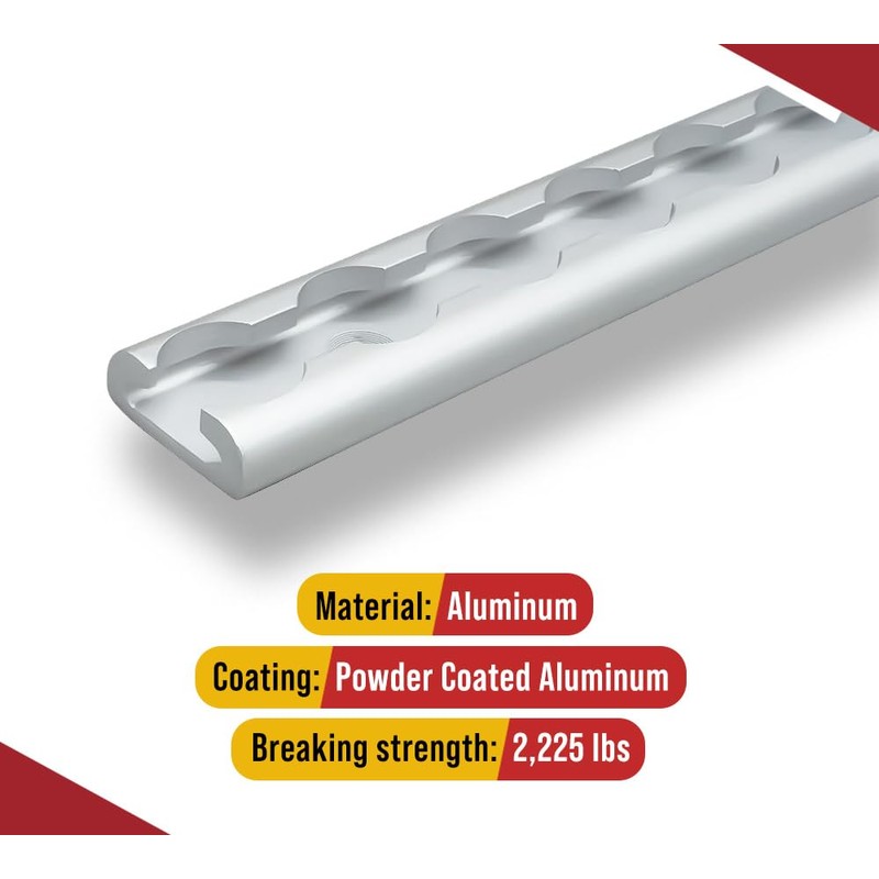 Mytee Products Heavy Duty Aluminum 6ft L-Track (2 Pcs) w/L-Track