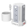 SMALLRT Power Strip Surge Protector, 16.4 Ft Extension Cord with