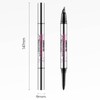 Curved Eyebrow Pen, 2-in-1 Dual Ended Eyebrow Pencil, Microblading Eyebrow