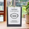 Steel POP stand information board clamp menu board table billboard A4 magnet cafe