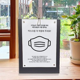 Steel POP stand information board clamp menu board table billboard A4 magnet cafe