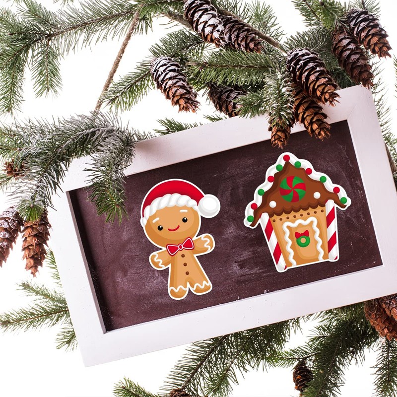 Fancy Land 45PCS Gingerbread Cutouts Christmas Decoration Holiday Classroom School