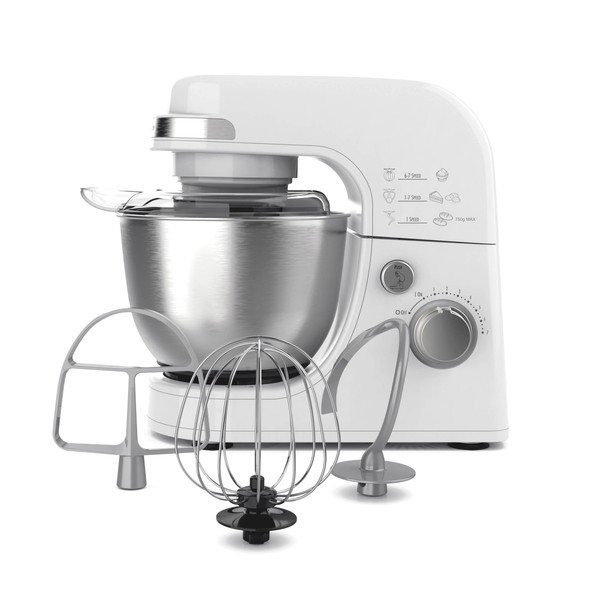 Hamilton Beach Electric Stand Mixer, 4 Quarts, Dough Hook, Flat