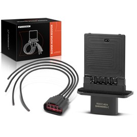 A-Premium HVAC Blower Motor Resistor with Wire Harness Kit Compatible with Ford, Lincoln, Mazda & Mercury Vehicles - F-150 250 350 450 550 650 750, Escape, Mustang - Replacements 3F2Z-18591-AA