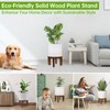 hismocal Wood Plant Stand Indoor/Outdoor for Plants, Large Size Planter