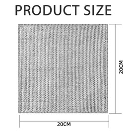 Pack of 10 Stainless Steel Cleaning Cloth Set, Multi-Purpose Wire Tea Towels for Wet and Dry Cleaning, with 2 Sponges, Water Wipes, Stainless Steel Cleaning Cloths