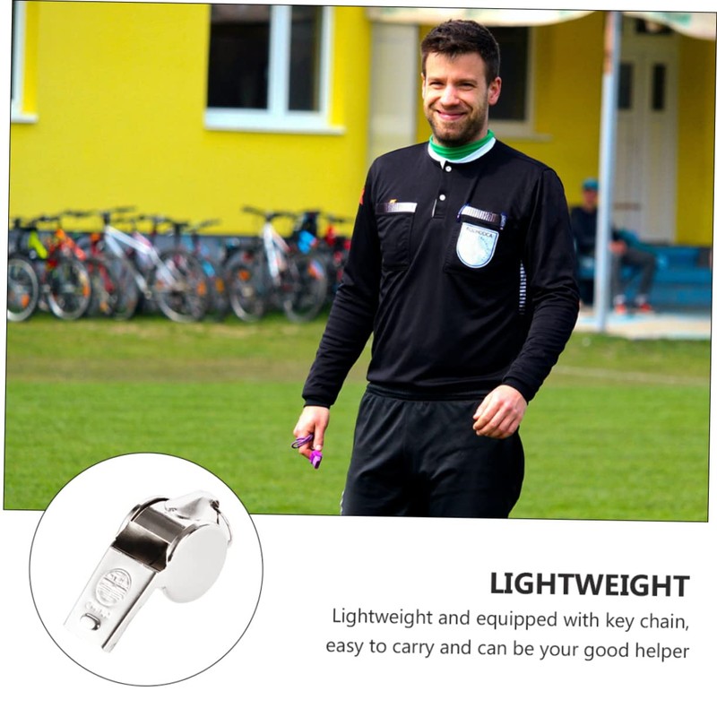 Kisangel 2sets Whistle Sport Basketball Whistle Baseball Metal Emergency Exercising