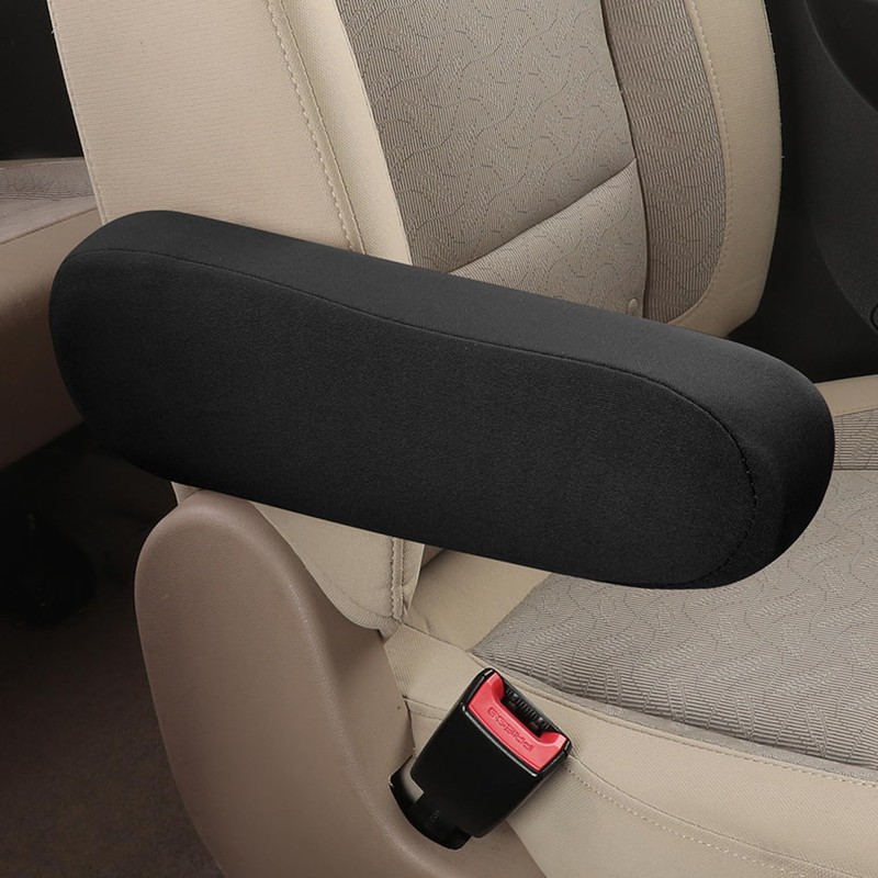 1 Pair Car Front Seat Armrest Cover, Cloth Fabric Replacement