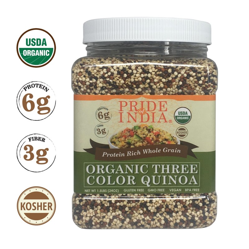 Pride Of India - Organic Three Color Quinoa - 100%
