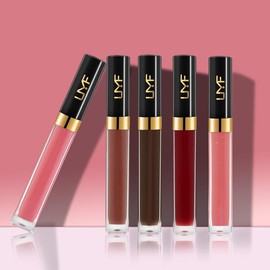 Lip Gloss Oil High Hydration Plumping Treatment Natural Lip Plumper Gloss Long Lasting Smoothing Moisturizing Lip Stain Ultra Gentle Lipstick with Vitamins E 5 opotions Lip Kit:_#03 EXPRESSO