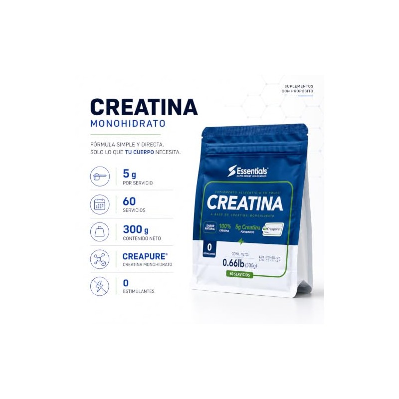Creatina monohidratada Creapure ® (300)