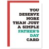 AnairsMo Simple Fathers Day Card for Dad, Father's Day Gifts for Dad Stepdad Papa, Fathers Day Card from Daughter Son Kids Step Daughter Stepson, Father‘s Day Greeting Cards from Kids