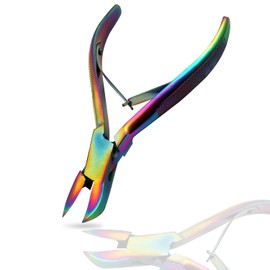 Multi Rainbow Color Piglet Teeth Cutter, 12.7cm/5.5in Stainless Steel Tooth Cutter Scissor Pig Tooth Nipper Piglets Teeth Clipper By Vision Tek Med